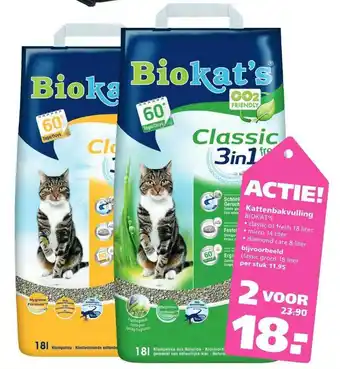 Ranzijn Kattenbakvulling biokat's aanbieding