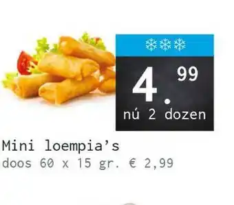 Naanhof Mini loempia's aanbieding