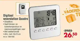 Enorm Digitaal weerstation quadro aanbieding
