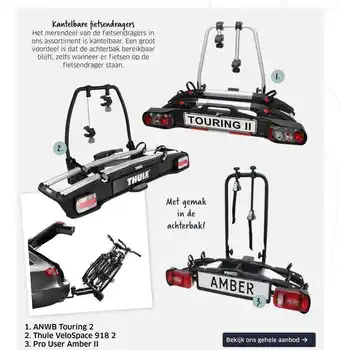 ANWB ANWB Touring 2, Thule VeloSpace 918 2 Of Pro User Amber II aanbieding