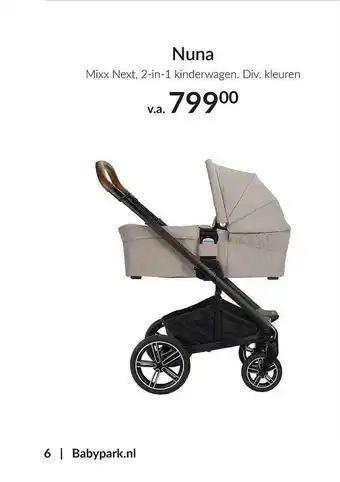 Babypark Nuna Mixx Next, 2-In-1 Kinderwagen aanbieding