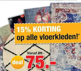 Budget Home Store Op Alle Vloerkleden 15% Korting aanbieding