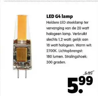 Plentyparts Led g4 lamp aanbieding