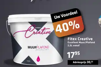 De voordeelmarkt Fitex creative excellent muur/plafond aanbieding