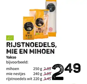 Ekoplaza Rijstnoedels, mie en mihoen yakso aanbieding