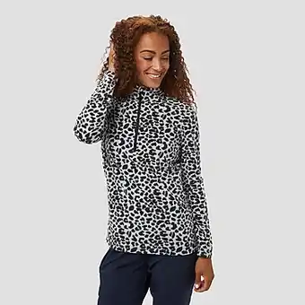 Perry Sport Spex print fleece pully grijs dames aanbieding