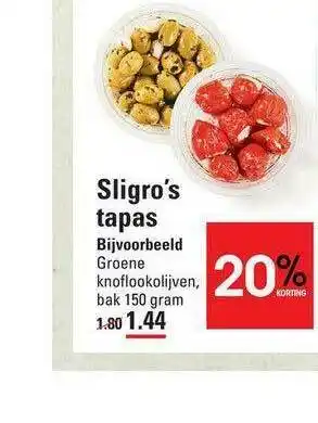 Sligro Sligro's tapas aanbieding