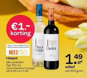 Spar Witlof 500 gram aanbieding