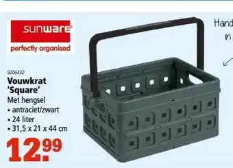 Marskramer Sunware Vouwkrat 'square' aanbieding