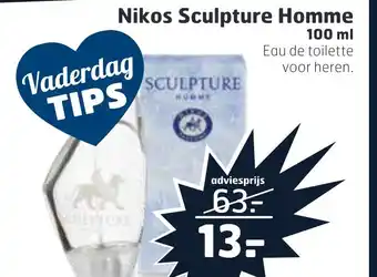 Trekpleister Nikos sculpture homme 100 ml aanbieding