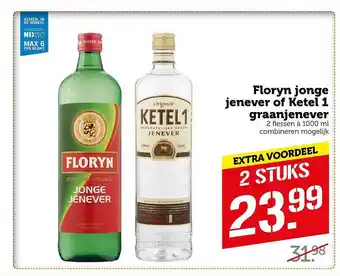 Coop Floryn Jonge Jenever Of Ketel 1 Graanjenever aanbieding