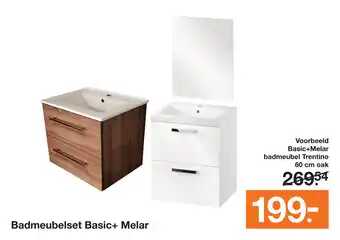 BOUWMAAT Badmeubelset Basic+ Melar aanbieding