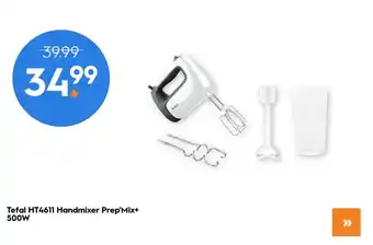 Blokker Tefal HT4611 Handmixer Prep'Mix+ 500W aanbieding