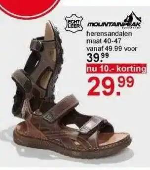 Scapino Mountainpeak herensandalen aanbieding