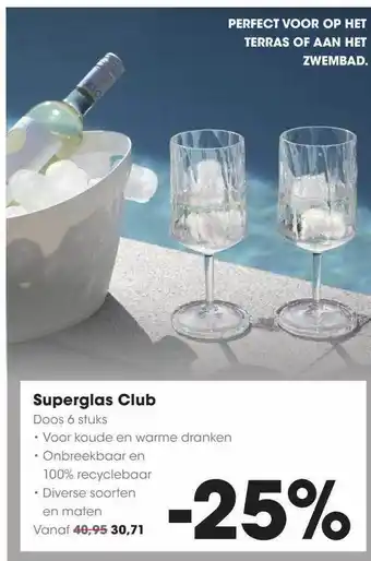 HANOS Superglas Club aanbieding