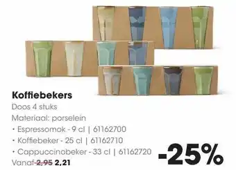 HANOS Koffiebekers aanbieding