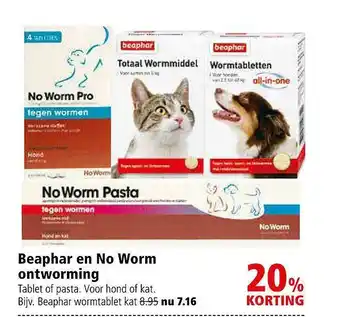 Welkoop Beaphar en no worm ontworming aanbieding