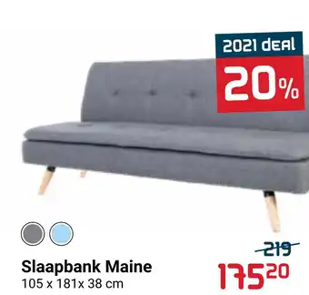 Beddenreus Slaapbank Maine aanbieding