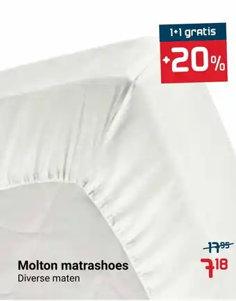 Beddenreus Molton matrashoes aanbieding