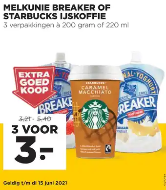 Jumbo Melkunie Breaker Of Starbucks Ijskoffie aanbieding