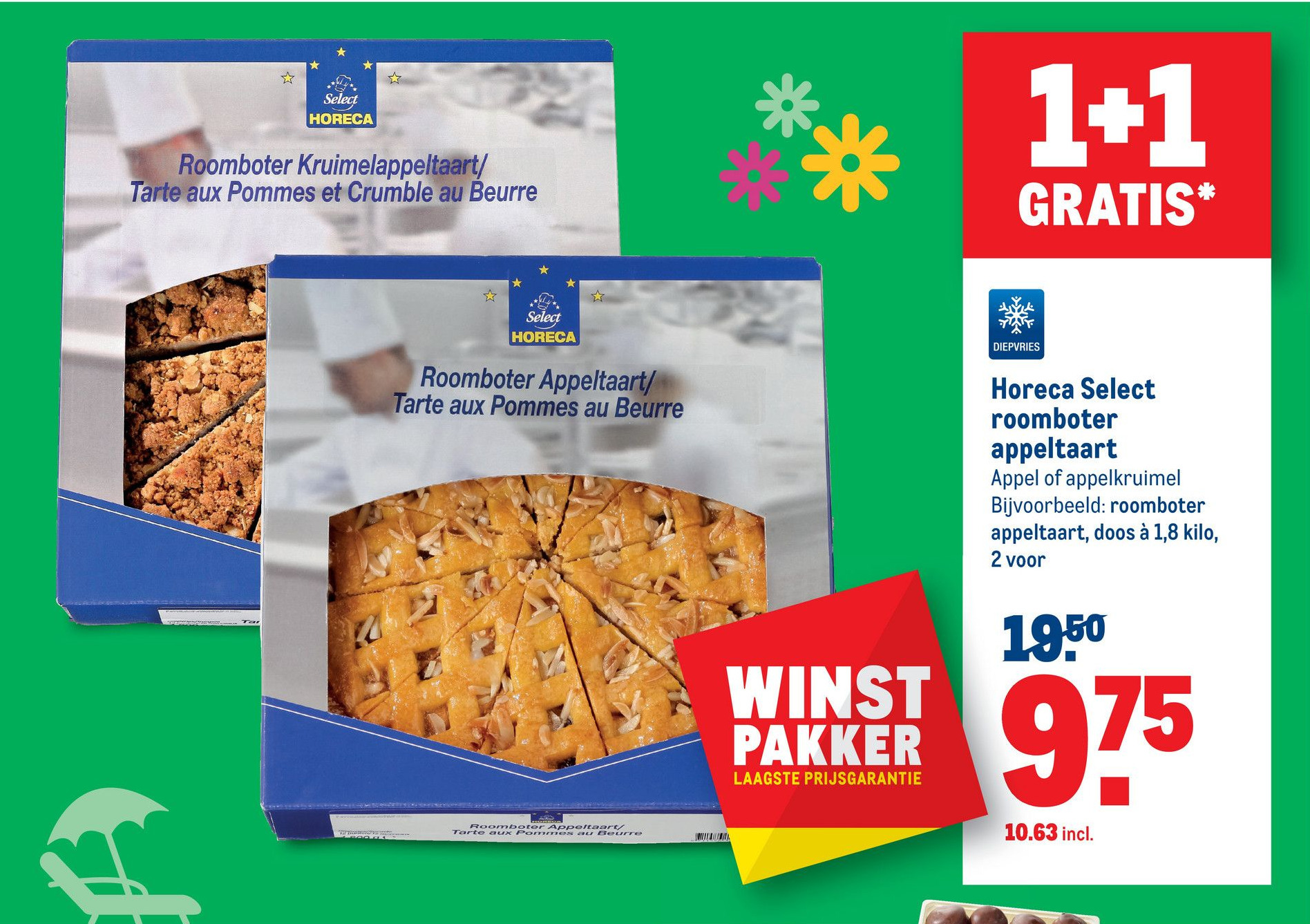Horeca Select roomboter appeltaart aanbieding bij Makro
