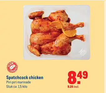 Makro Spatchcock chicken aanbieding