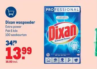 Makro Dixan waspoeder aanbieding