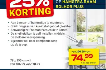 Kluswijs HAMSTRA RAAM ROLHOR PLUS aanbieding