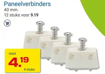 Kluswijs Paneelverbinders aanbieding