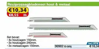 Toolstation Reciprozaagbladenset Hout & Metaal aanbieding