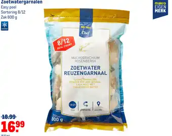 Makro Zoetwatergarnalen aanbieding