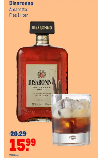 Makro Disaronno Amaretto 1 liter aanbieding