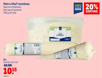 Makro Metro Chef roomkaas 700 g of 1 kilo aanbieding