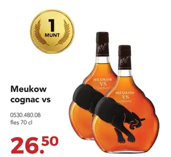 Zegro Meukow cognac vs 70 cl aanbieding