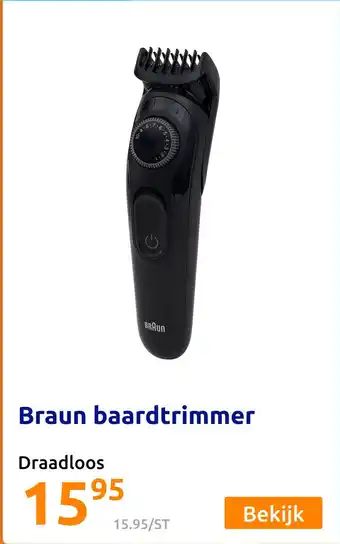 Action Braun baardtrimmer aanbieding