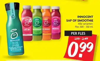 Dekamarkt Innocent sap of smoothie 300-330 ml aanbieding