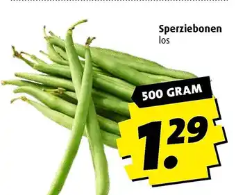 Boni Sperziebonen los aanbieding