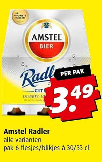 Boni Amstel Radler aanbieding