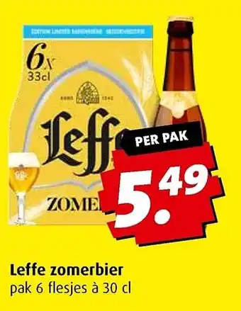 Boni Leffe zomerbier aanbieding