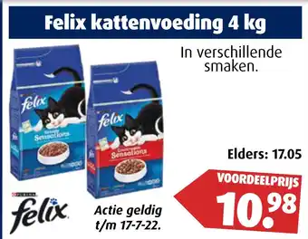 Huisdier Voordeelshop Felix kattenvoeding 4 kg aanbieding