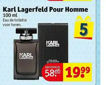 Kruidvat Karl Lagerfeld Pour Homme 100 Ml aanbieding