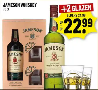 Dirck 3 Jameson Whiskey geschenkverpakking 70 cl aanbieding