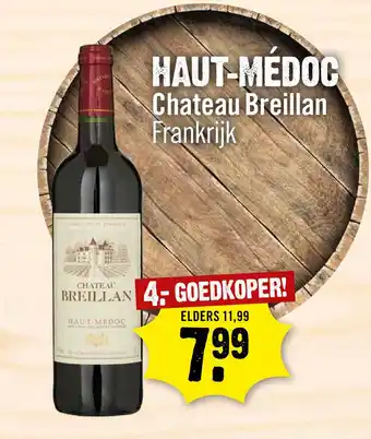 Dirck 3 Chateau Breillan Haut-Medoc 75 cl aanbieding