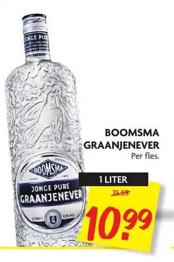 Dekamarkt Boomsma Graanjenever 1L aanbieding