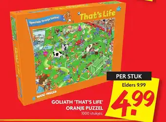 Dekamarkt Goliath That's Life Puzzel 1000 aanbieding