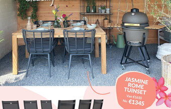Van der Garde tuinmeubelen Jasmine Rome Tuinset aanbieding