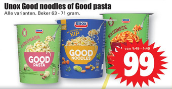 Dirk Unox Good noodles of Good pasta aanbieding