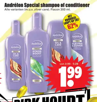 Dirk Andrélon Special shampoo of conditioner aanbieding