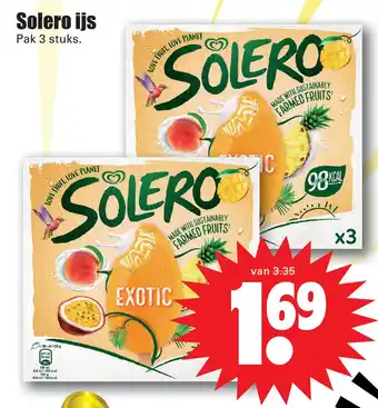 Dirk Solero ijs aanbieding