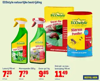 Makro ECOstyle natuurlijke bestrijding aanbieding